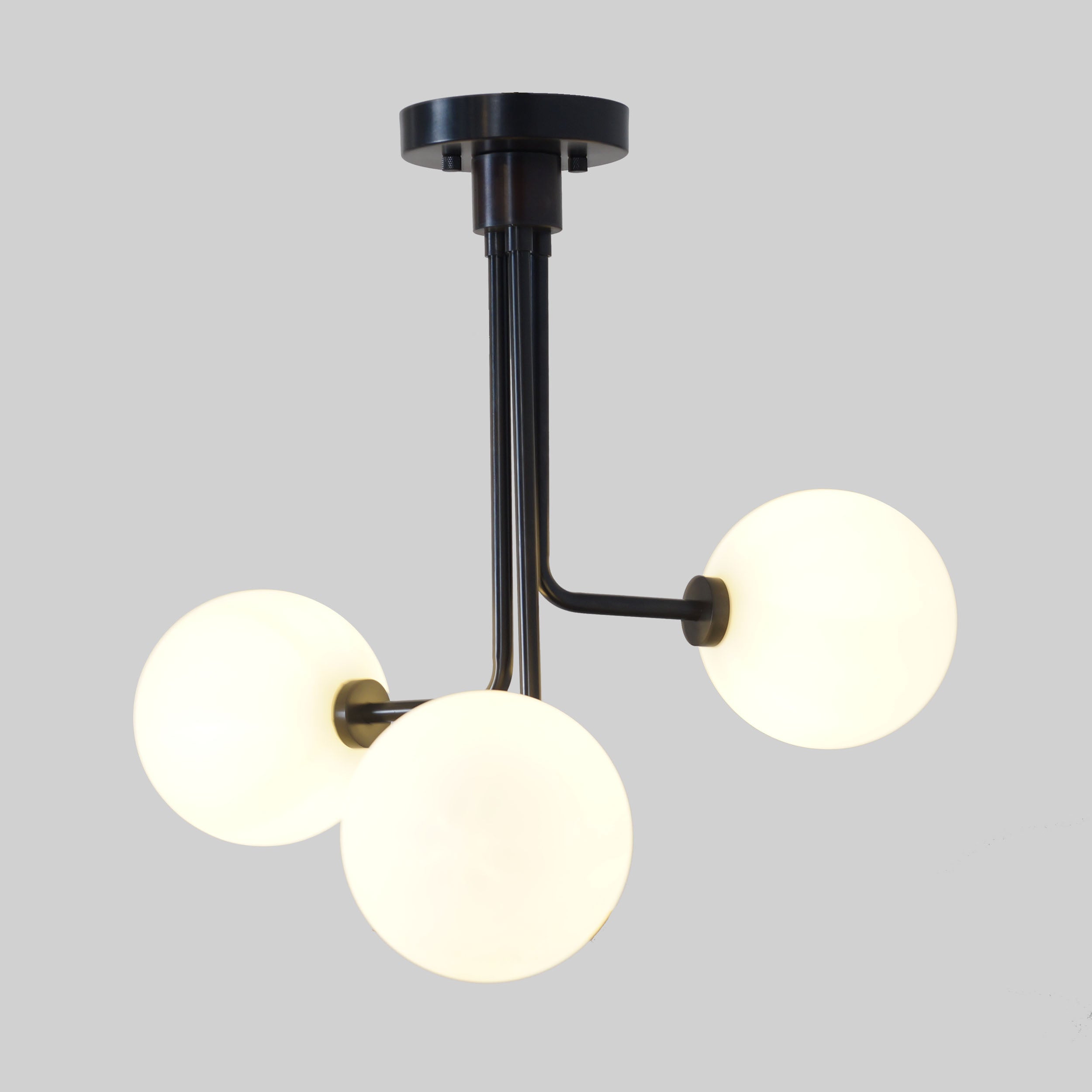 Three Globe Sputnik Chandelier Ceiling Fixture