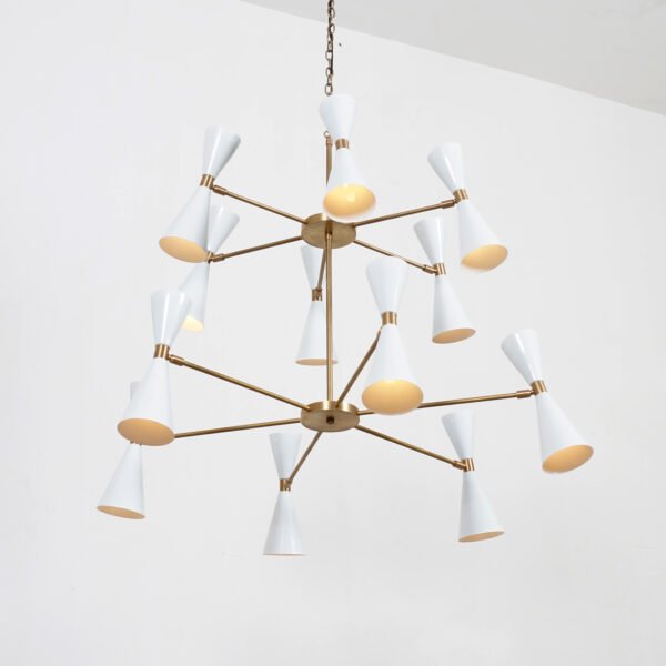 12 Light cone chandelier - Image 5