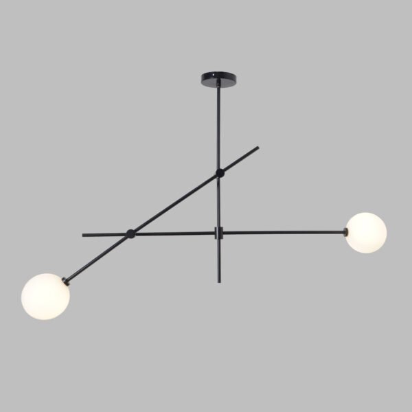 2 globe modern chandelier