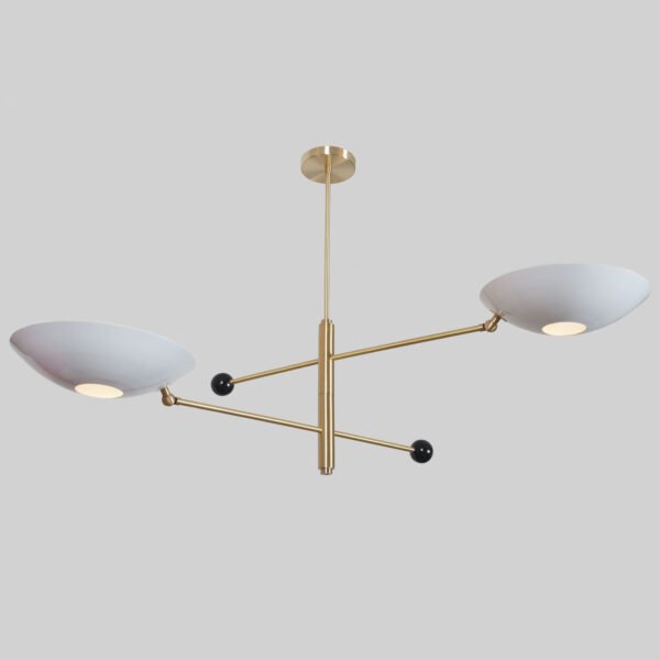 Orbital Two Rotating Brass Chandelier - Image 3