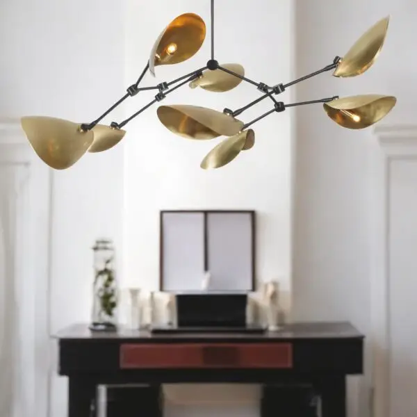 Drop 8 Brass Chandelier - Image 3