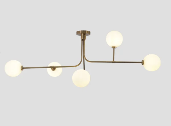 Apollo Linear Semi Flush Mount - Image 3