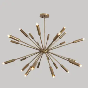 Twenty Four Light Sputnik Chandelier Light Fixture