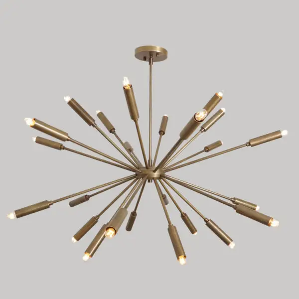 Twenty Four Light Sputnik Chandelier Light Fixture