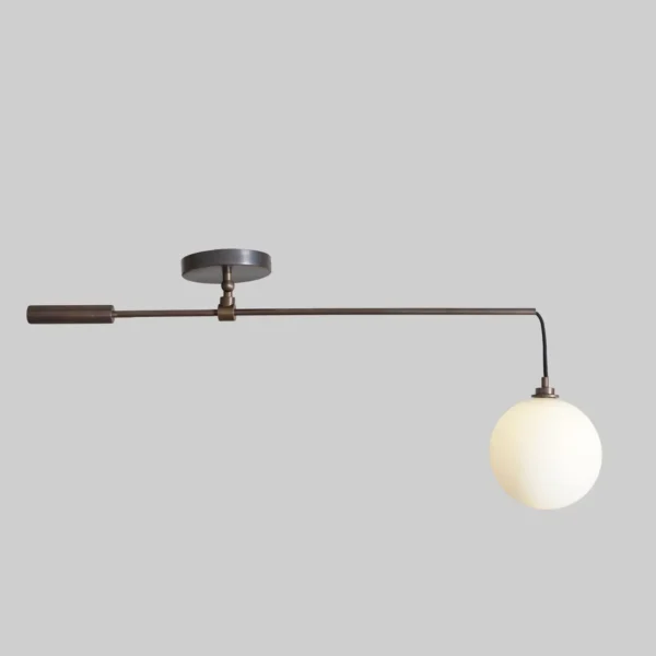 Milky Globe Drop Pendant - Image 2