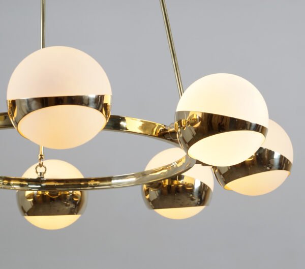 Ring Globe Chandelier - 8 Light - Image 3