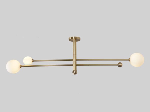 3 globe arm chandelier fixed - Image 3