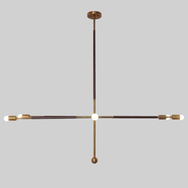 Tandem Highwire Brass Chandelier - Large - Image 2