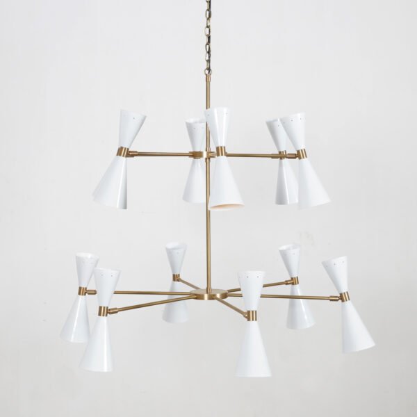 12 Light cone chandelier - Image 3