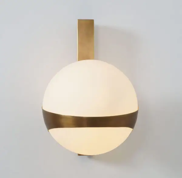 Single Globe Ring Wall Lamp - Image 2