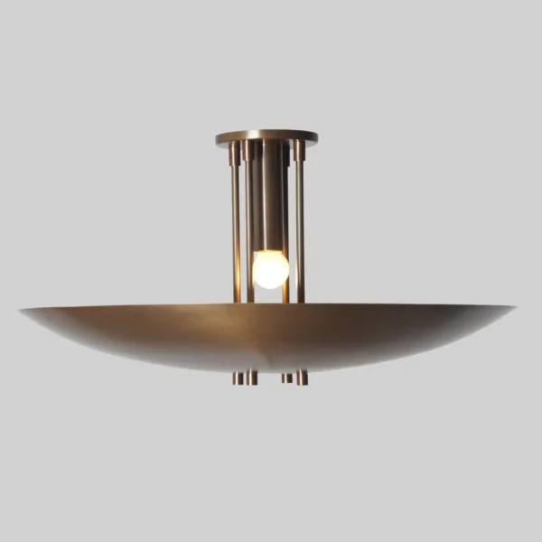 Brass Ceiling Flush Mount Pendant Light Fixture - Image 2