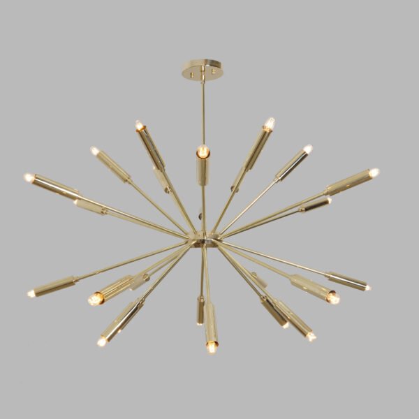 Brass chandelier