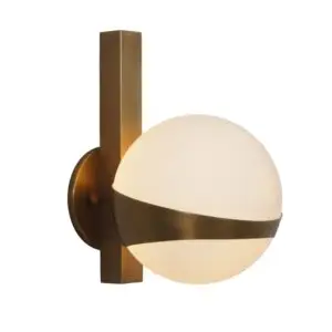 Single Globe Ring Wall Lamp