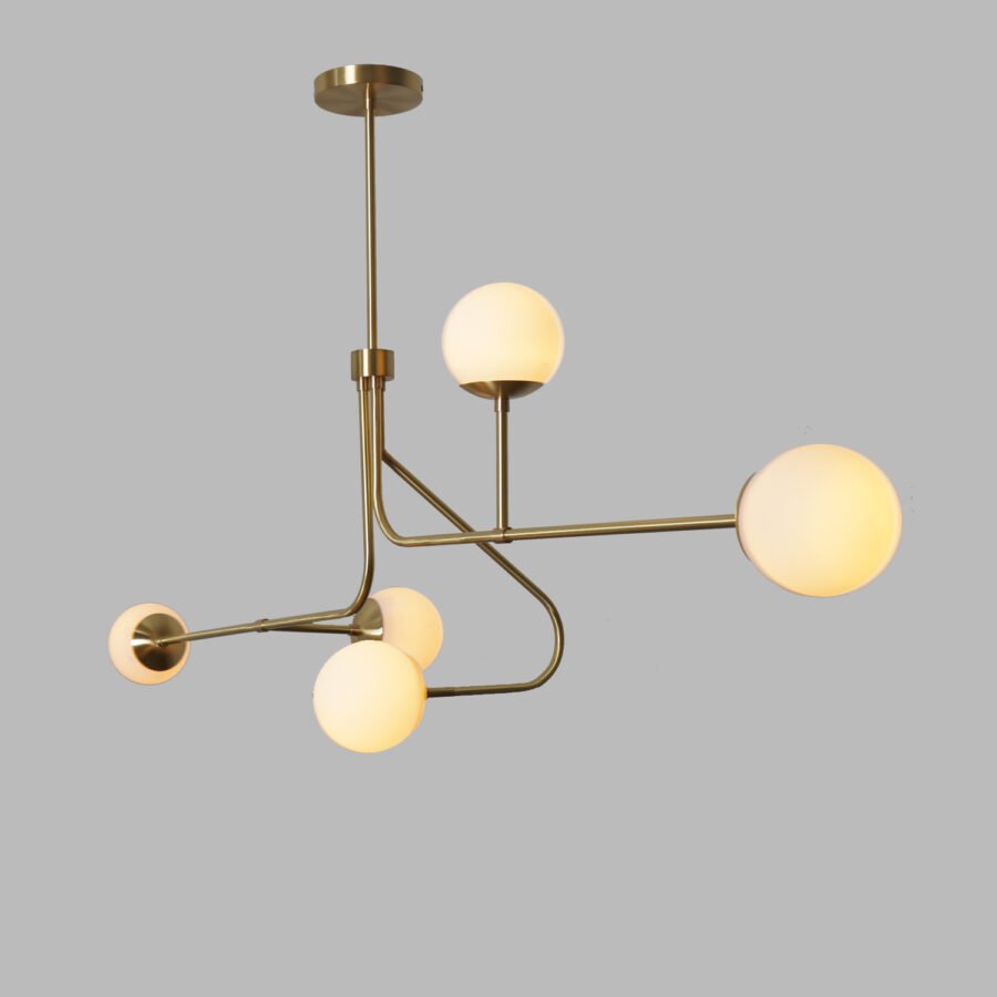 Celesta 5 Linear Globe Chandelier