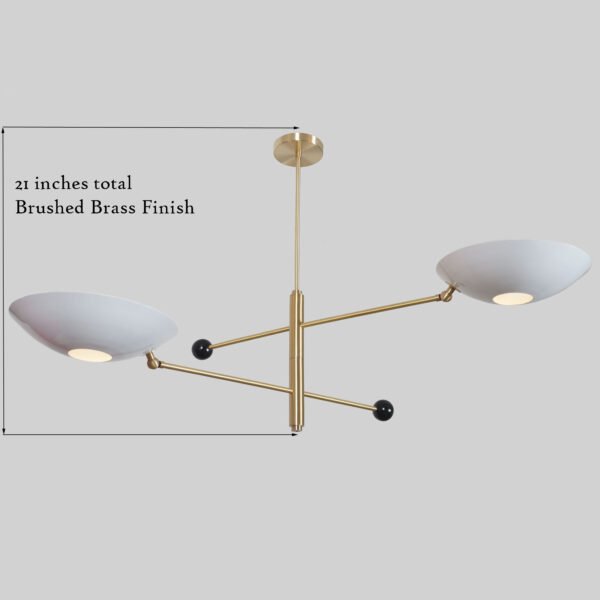 Orbital Two Rotating Brass Chandelier - Image 4