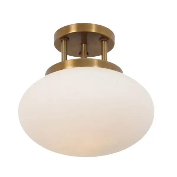 Single Globe Brass Flush Mount - Image 2