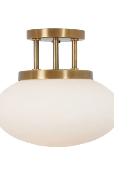 Single Globe Brass Flush Mount