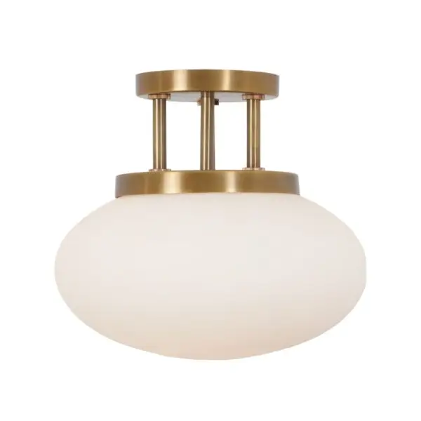 Single Globe Brass Flush Mount