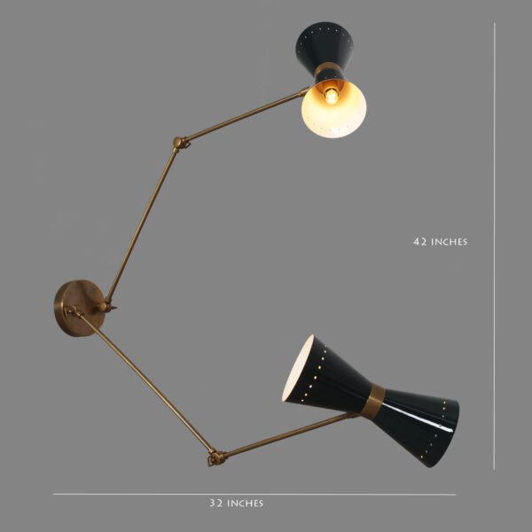 Diabolo Sconce Stilnovo Style, Wall Lamp - Image 4