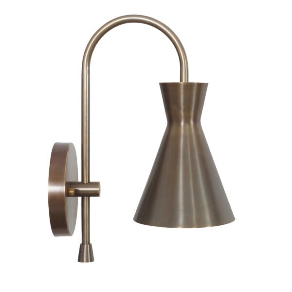 Modern Patina Brass Wall Sconce - Image 4