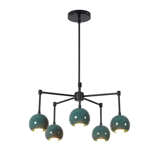 Five Light Eye Ball Shade Sputnik Chandelier - Image 2
