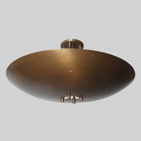 Brass Ceiling Flush Mount Pendant Light Fixture - Image 4