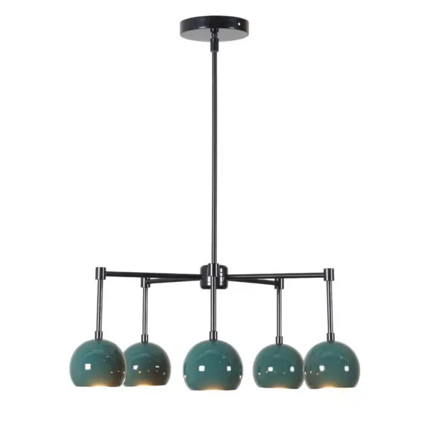 Five Light Eye Ball Shade Sputnik Chandelier - Image 3