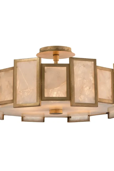 Calcite Semi-Flush Light