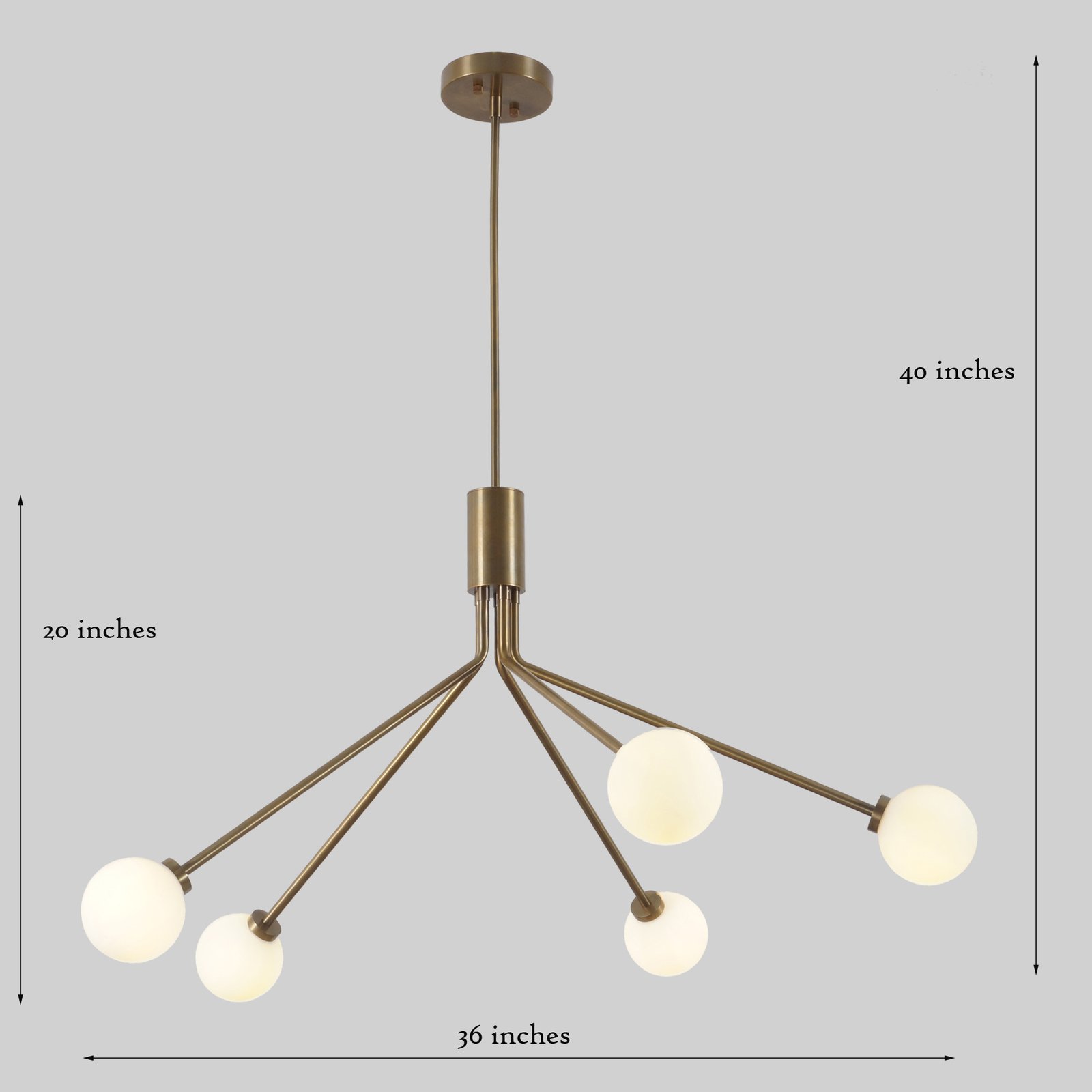 Mundo 5 Modern Globe Chandelier - Image 3