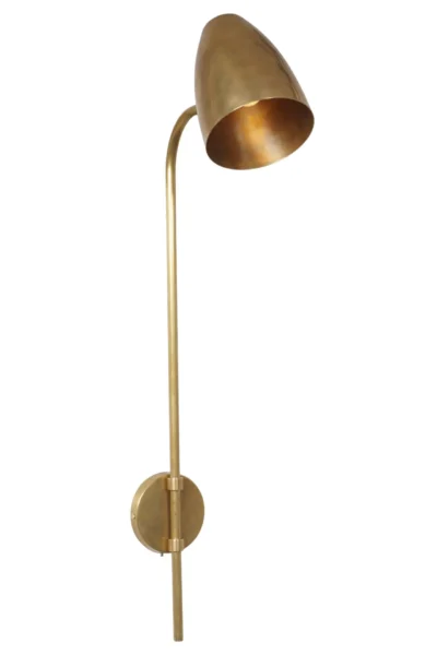 Nook modern brass wall sconce