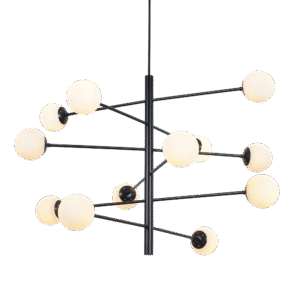 Tortora-12 Brass Chandelier