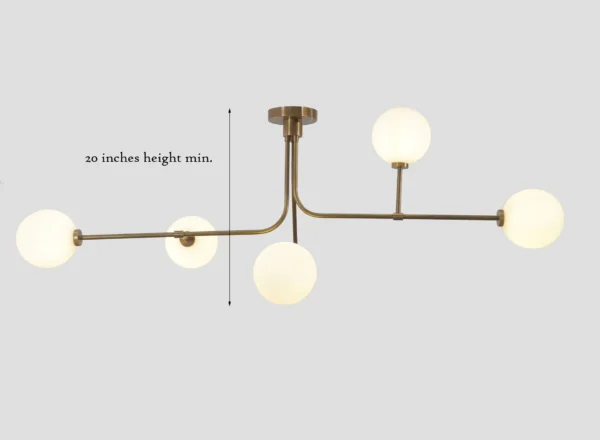 Apollo Linear Semi Flush Mount - Image 4