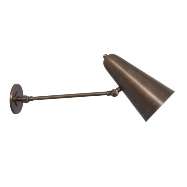 Mini Novel Brass Swing Arm Wall Lamp - Image 4