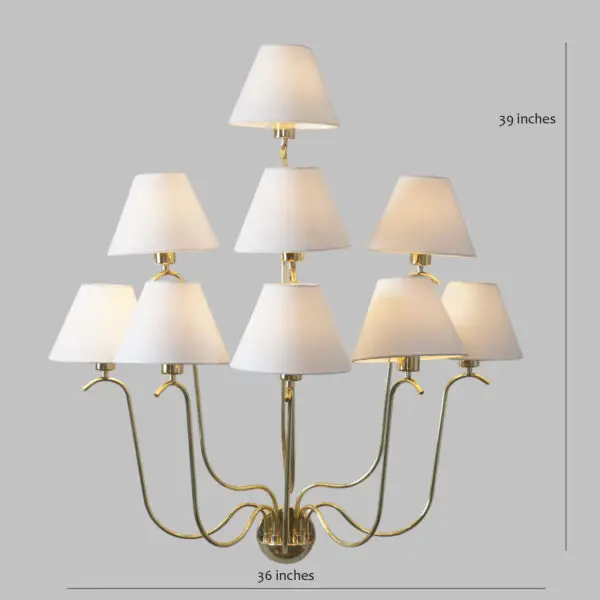 Jean Royère Bouquet 9-branched Wall Lamp - Image 6