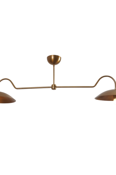 Aldorno linear brass chandelier