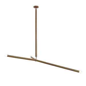 Arrow Larger Brass Pendant Chandelier