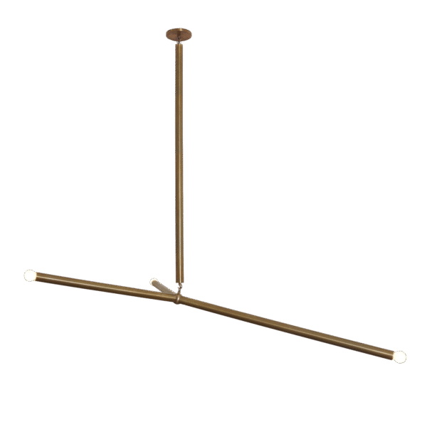 Arrow Larger Brass Pendant Chandelier