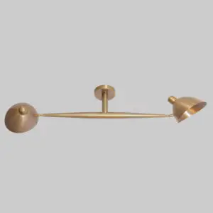 Two Light Shade Semi Flush Mount Pendant Light