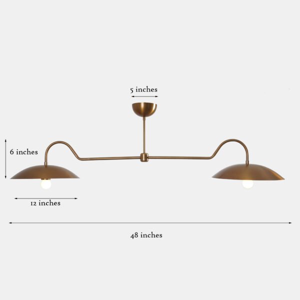 Aldorno Brass Linear Chandelier - Image 4