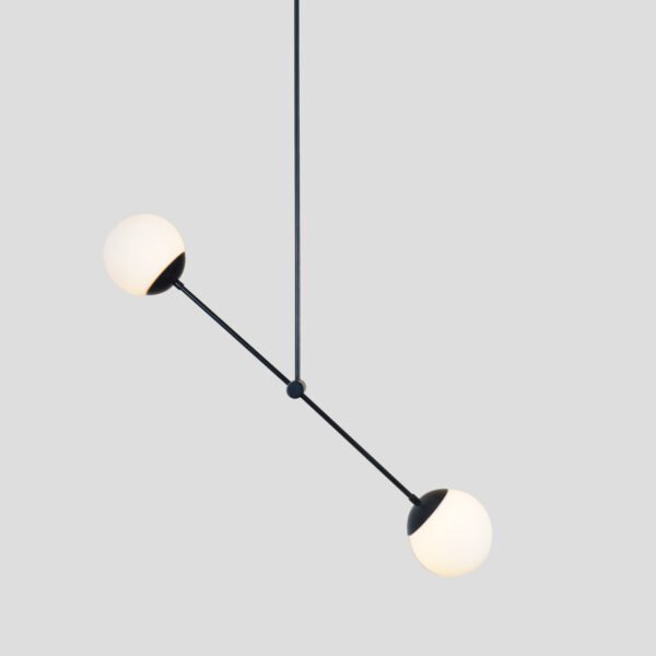 2 globe sputnik chandelier - Image 4