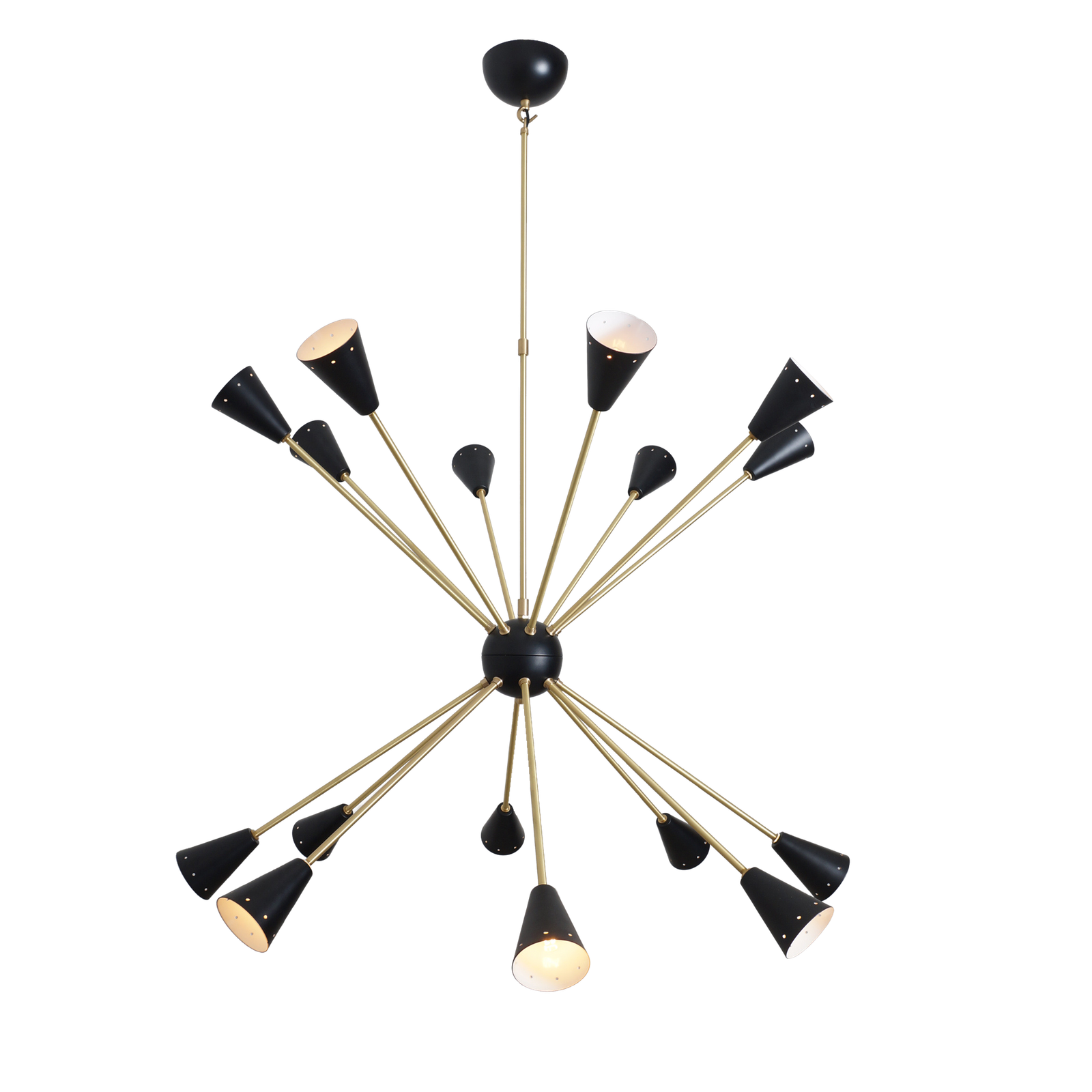 Sixteen Light Sputnik Chandelier Light Fixture