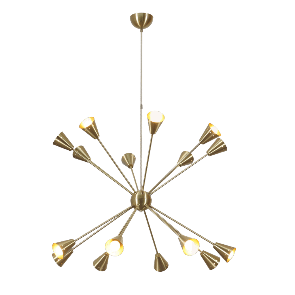 Twenty Four Light Sputnik Chandelier Light Fixture