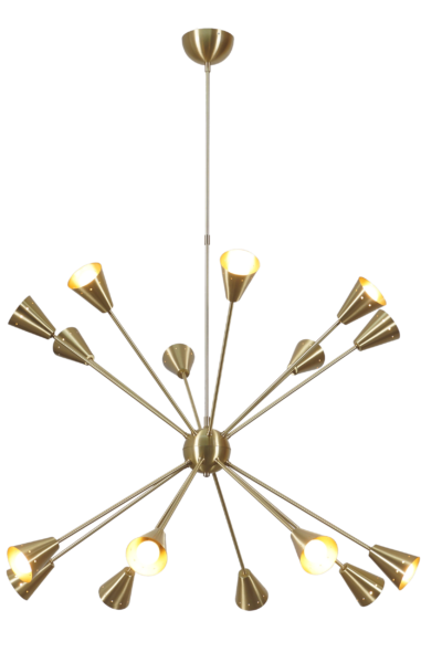 Twenty Four Light Sputnik Chandelier Light Fixture