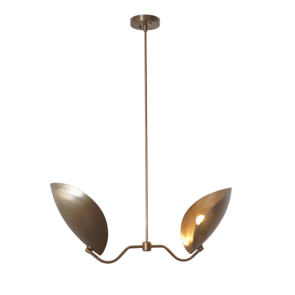 Linear Brass Chandelier