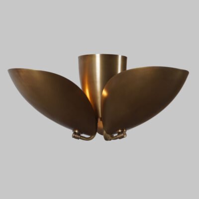 cockle-brass-flush-mount-light