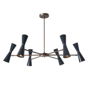 6 Arm Brass Sputnik Chandelier