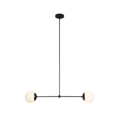 two-globe-light-brass-linear-pendant-light