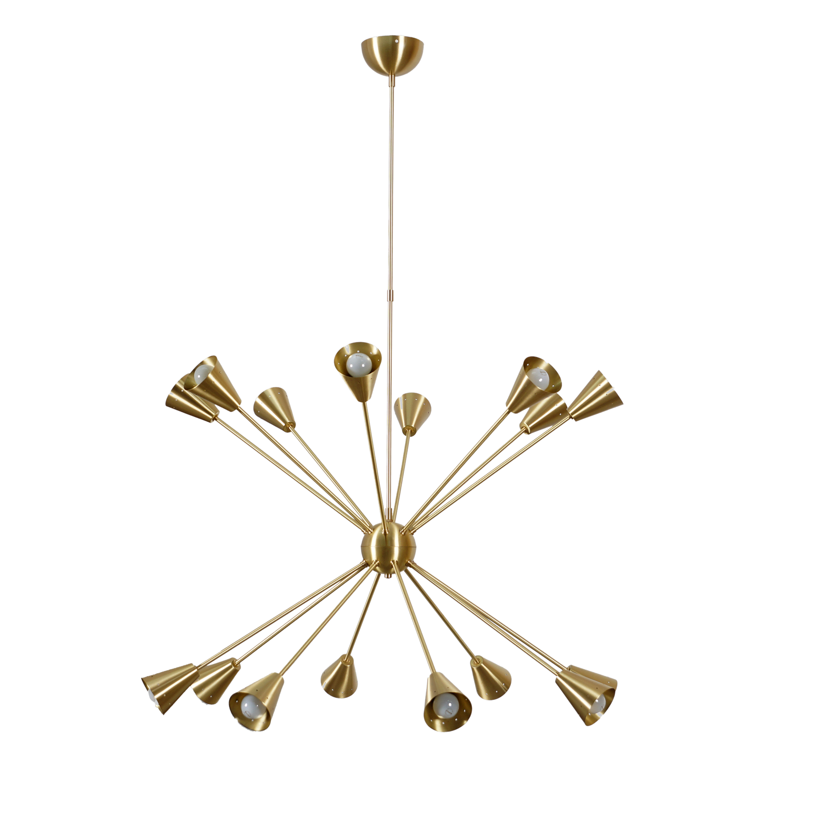 Sixteen Light Sputnik Chandelier Light Fixture