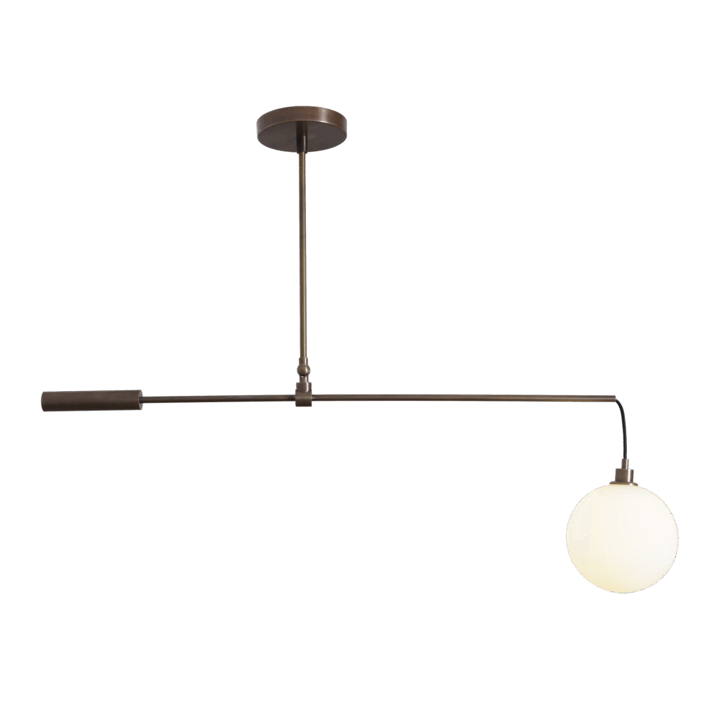 Drop glass globe pendant