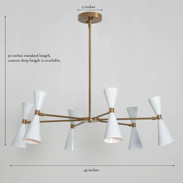 Cairo 6 Arm Chandelier - Image 3